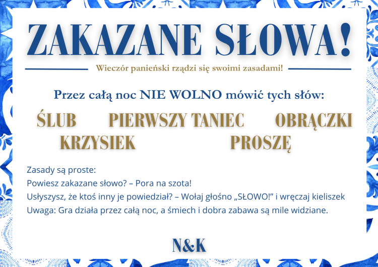 Zakazane słowa Gry na grecki Wieczór Panieński Mamma mia imprezowa gra działa w tle