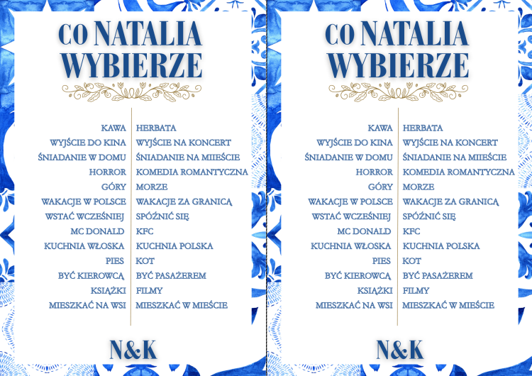 Co ona wybierze gry na grecki wieczór panieński, kto zna lepiej pannę młodą