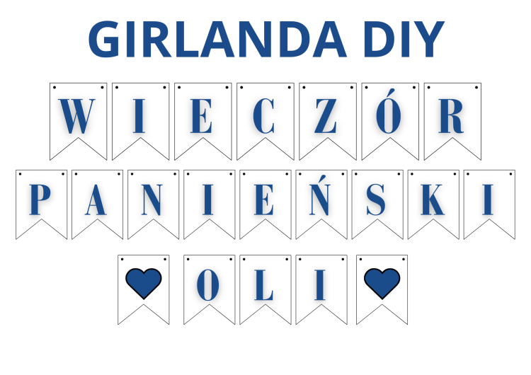 Girlanda na Wieczór Panieński DIY
