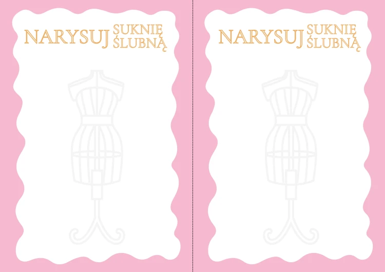 Narysuj suknię ślubną Gry na Wieczór Panieński