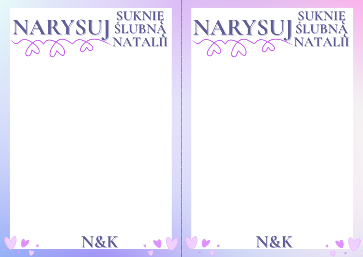 Narysuj suknię ślubną Gry na Wieczór Panieński