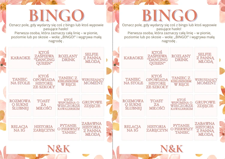 Bingo na Wieczór Panieński