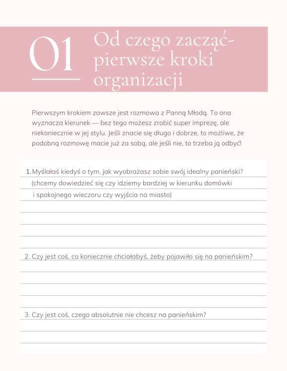 Od czego zacząć  organizację Wieczoru Panieńskiego