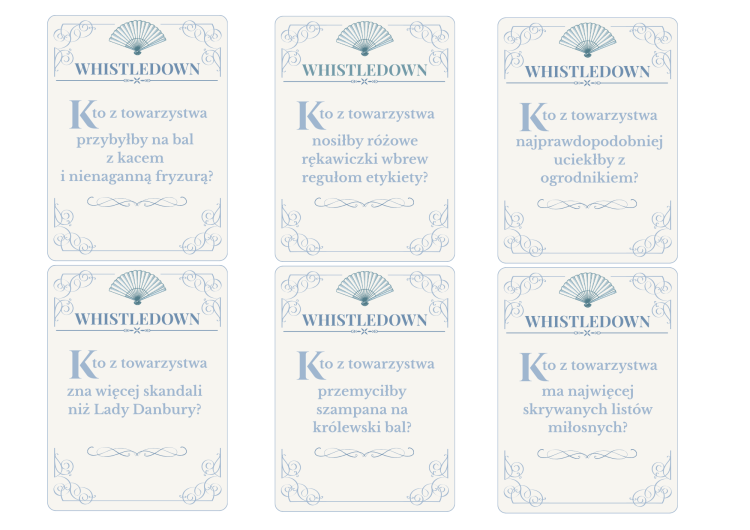 Gry na Wieczór Panieński w stylu Bridgerton Lady Whistledown